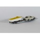 Wiking Spoor N 1:160 Mercedes 280 Wit + Boot op trailer